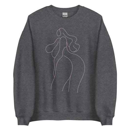 drawing-female-body-sweatshirt-apparel-at-feminist-define-dark-grey-front