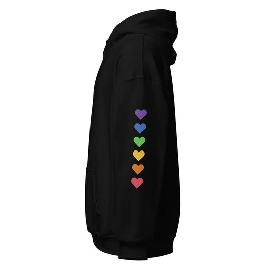 left-black-genderless-hearts-pride-heavy-blend-hoodie-by-feminist-define