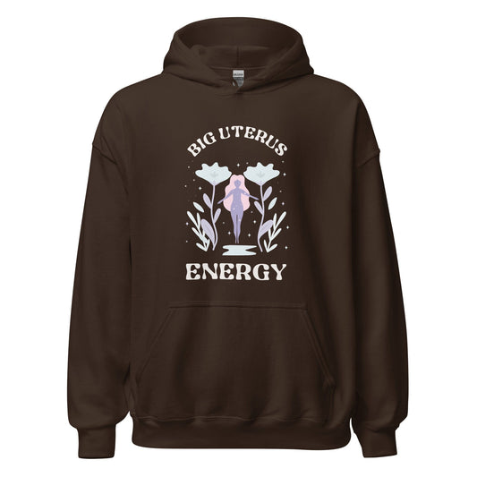 hoodie-big-uterus-energy-feminist-apparel-dark-chocolate-front