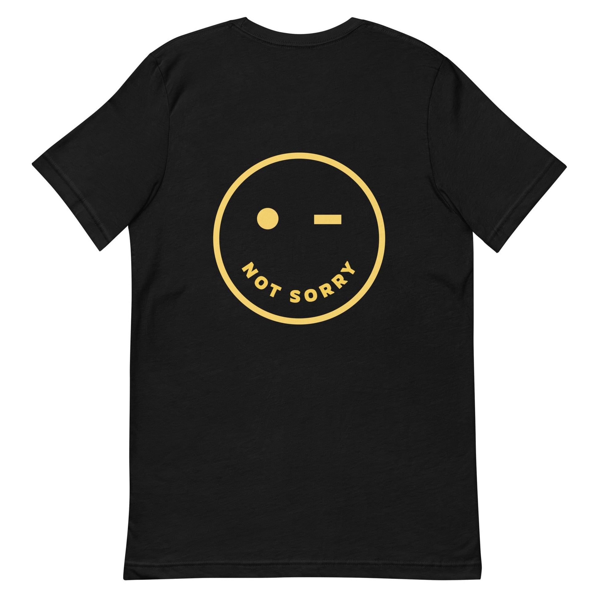 genderless-sorry-not-sorry-tshirt-quote-apparel-black-and-yellow-at-feminist-define