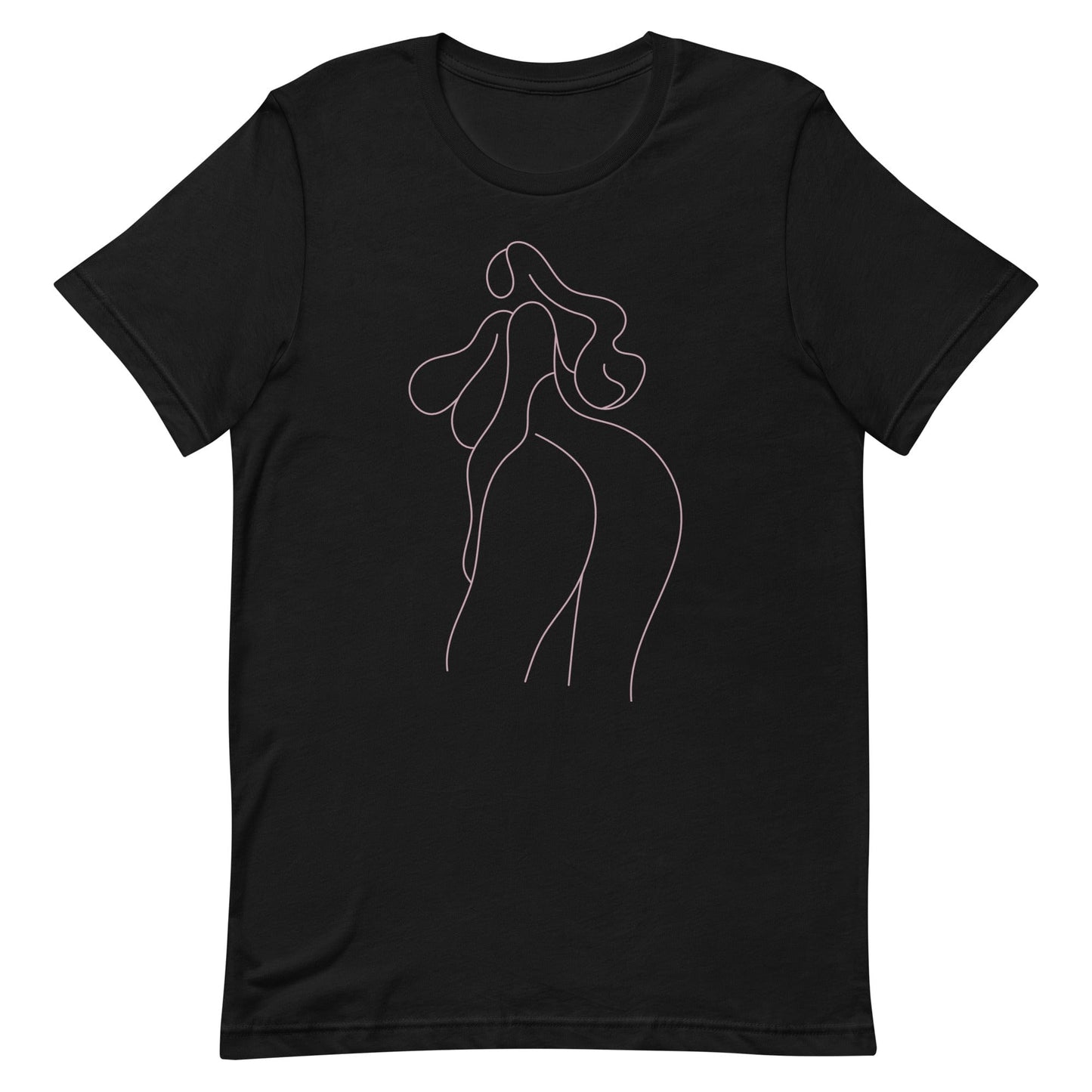 pink-drawing-female-body-black-tshirt-apparel-at-feminist-define-front
