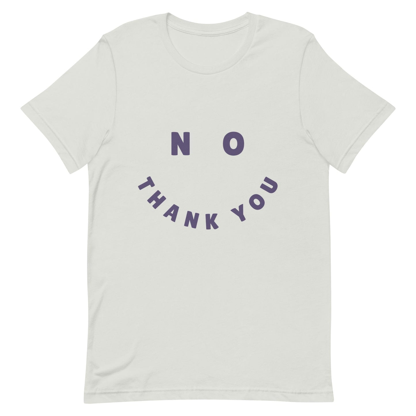 genderless-no-thank-you-feminist-t-shirt-silver-at-feminist-define-front