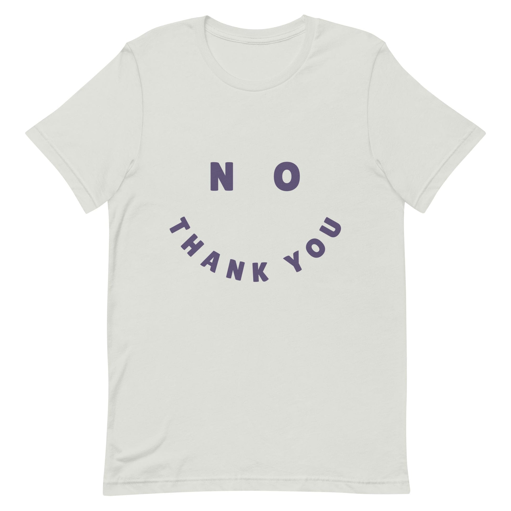 genderless-no-thank-you-feminist-t-shirt-silver-at-feminist-define-front