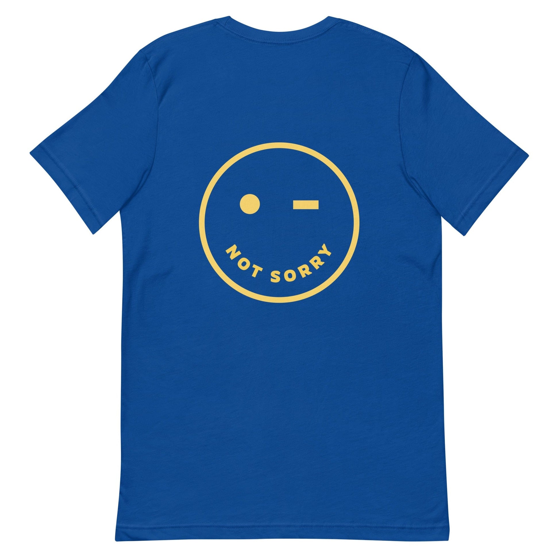 genderless-sorry-not-sorry-tshirt-quote-apparel-blue-and-yellow-at-feminist-define