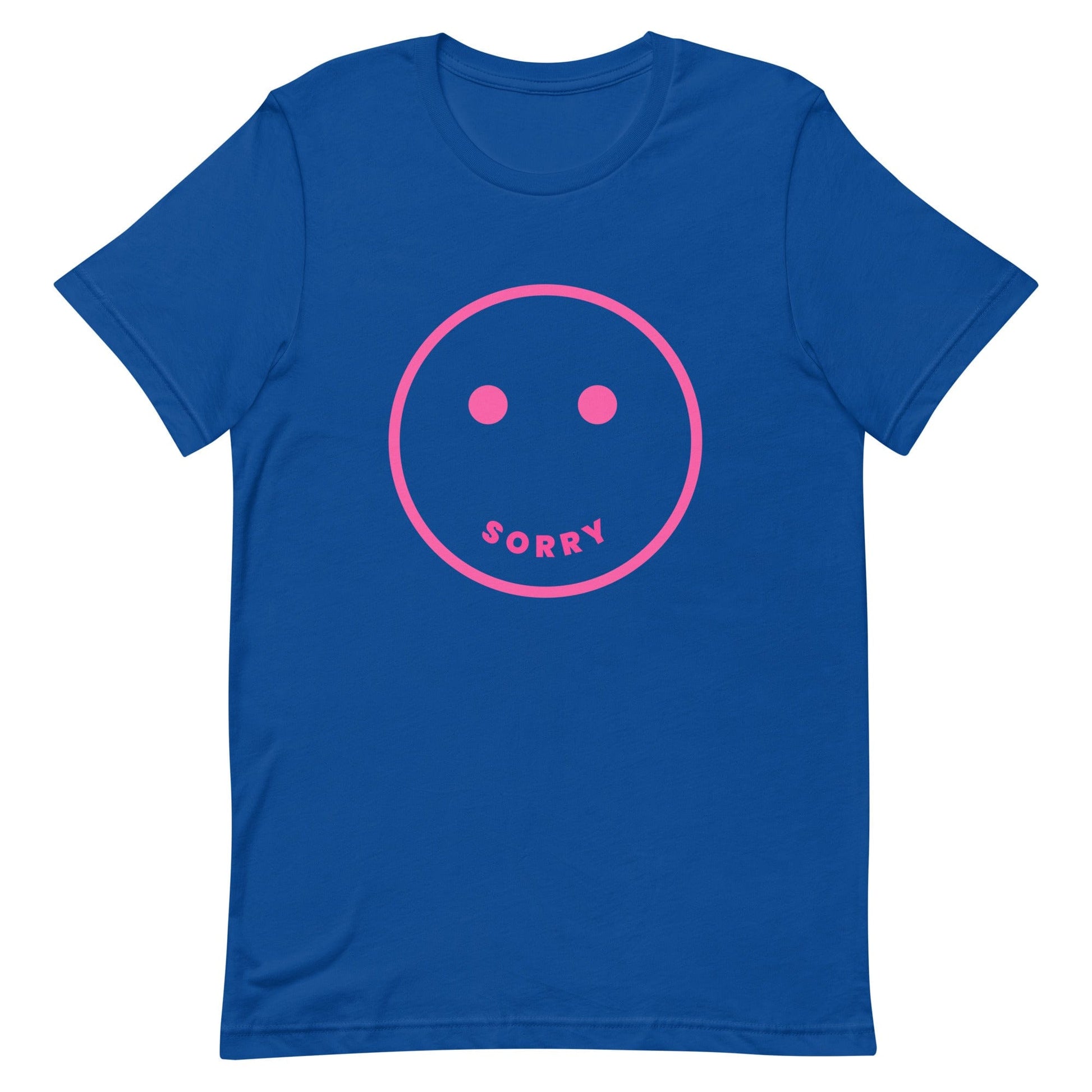 genderless-sorry-not-sorry-tshirt-quote-apparel-blue-and-fucsia-at-feminist-define