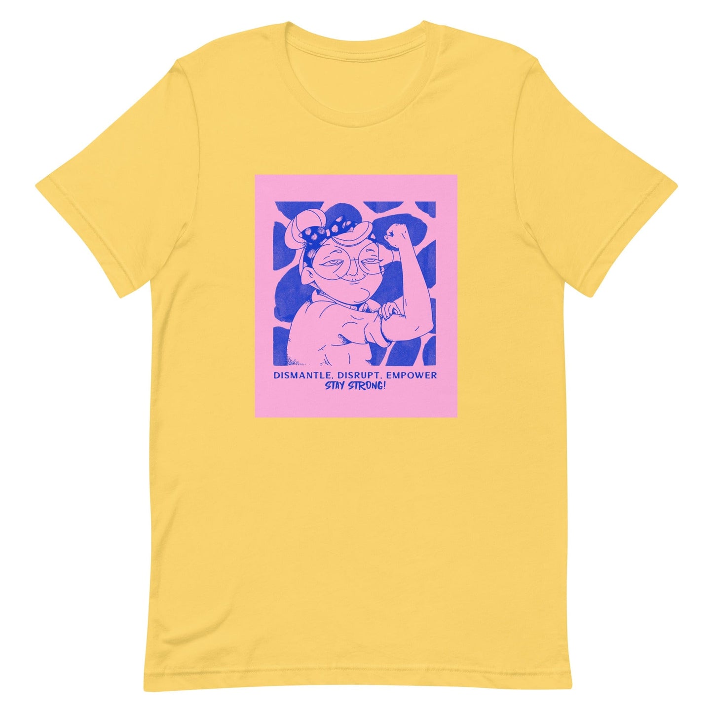 stay-strong-feminist-tshirt-yellow-apparel-at-feminist-define-front
