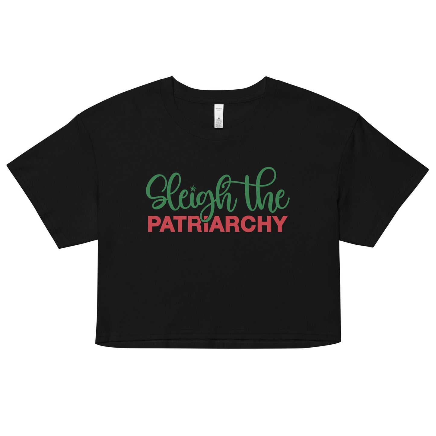 sleigh-the-patriarchy-feminist-black-crop-top-by-feminist-define