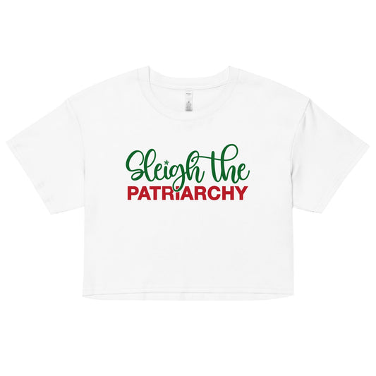 sleigh-the-patriarchy-feminist-white-crop-top-by-feminist-define